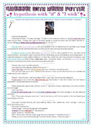 English Worksheet: GRAMMAR WITH HARRY POTTER : 3  COMBINATIONS WITH 