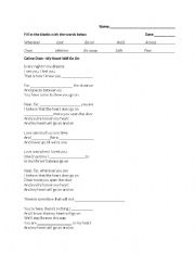 English Worksheet: 