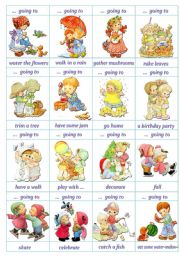 English Worksheet: Speaking Cards - Going to