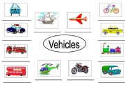 English Worksheet: vehicles