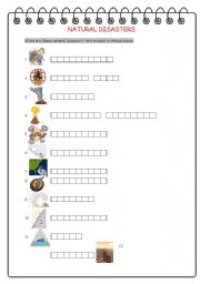 English Worksheet: Natural Disasters