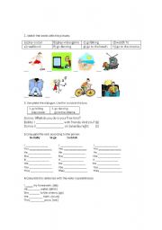 English worksheet: Exercises