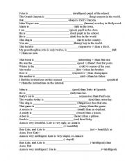 English Worksheet: English test