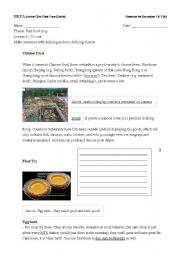 English Worksheet: Make sentences with defining and non-defining clauses