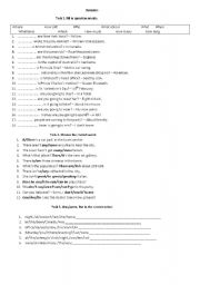 English Worksheet: Question words Comparatives Past Simple