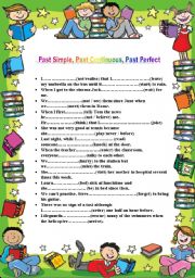 English Worksheet: Past Tenses Revision