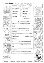 English Worksheet: HABITS