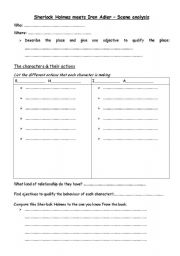 English Worksheet: Holmes meets Irene Adler - Sherlock Holmes movie