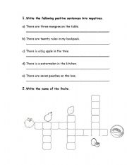 English worksheet: There is, there are