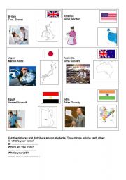 English Worksheet: exchanging hypothetical personal information