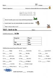 English Worksheet: Test_verb_to be_present_tense