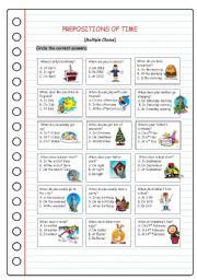 Prepositions of Time