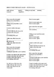 English Worksheet: here