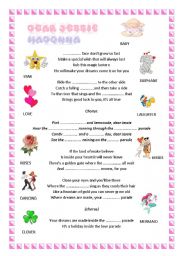 English Worksheet: Dear Jessie-Madonna ( a lullaby)