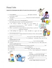 English worksheet: Phrasal Verbs