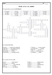 English worksheet: Many activities