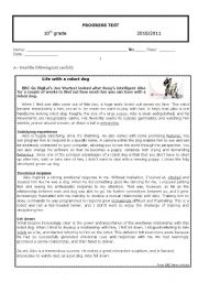 English Worksheet: robot dog