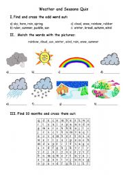 English Worksheet: Weather