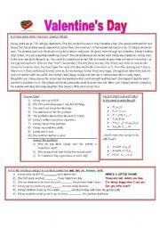 English Worksheet: Valentine Cards