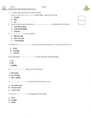 English worksheet: models exercises