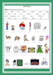 English Worksheet: a good adjective worksheet