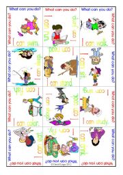 Word Puzzle 1: I can, includes 2 puzzles and backs