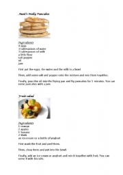 English Worksheet: Recipe