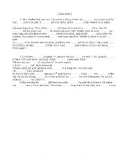 English worksheet: Cloze test 2