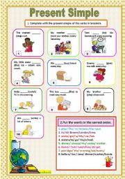 English Worksheet: Present Simple