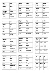 English Worksheet: V2 Bingo Game 