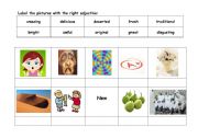 English worksheet: adjectives & suffixes -ous