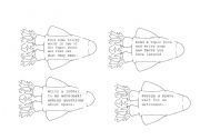 English Worksheet: Space topic challenge cards