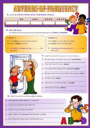 English Worksheet: Adverbs of Frequency