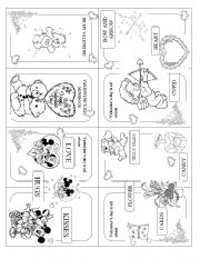 English Worksheet: *** VALENTINES MINIBOOK ***