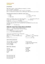 English Worksheet: Ill be on my way