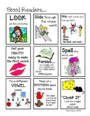 English Worksheet: What Good Readers Do