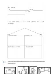 English Worksheet: ROOMS IN A HOUSE