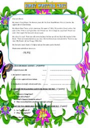 elementary quick review : short letter reading instructions + a/an , possessives +present simple 