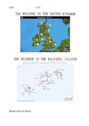 English worksheet: Whats the weather like?