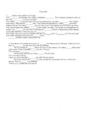 English worksheet: Cloze test