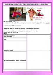 English Worksheet: MOVIE  - CONFESSIONS OF A SHOPAHOLIC-WS+KEY