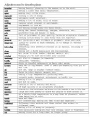 English Worksheet: Adjectives