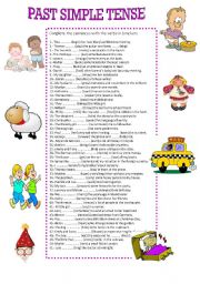 English Worksheet: PAST SIMPLE TENSE