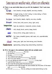 English Worksheet: Weather