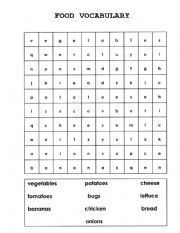 English Worksheet: comida