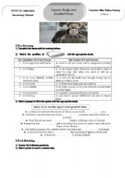 English Worksheet: bridge over troubled water