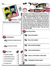 English Worksheet: RC Series_British Edition_08 The Beatles