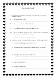 English worksheet: THE JUNGLE BOOK