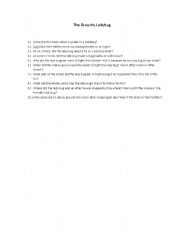 English Worksheet: The Grouchy Lady Bug (Book)- WH Questions