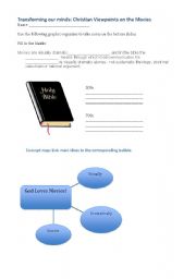 English worksheet: Christian viewpoints